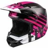 Fly Racing Fly Kinetic Thrive Youth Helmet Pink / Black / Yellow / Blue