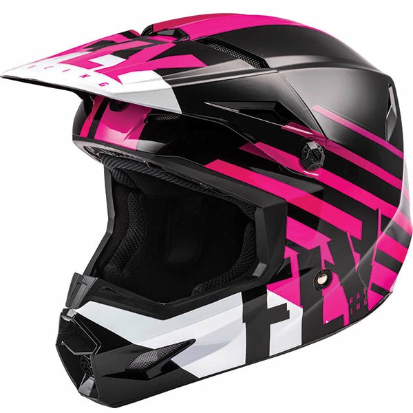 Fly Racing Fly Kinetic Thrive Youth Helmet Pink / Black / Yellow / Blue