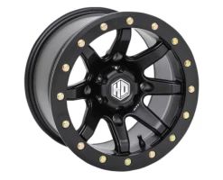 Alpine Powersports STI HD9 Beadlock Wheel 14x7 4+3 Matte Black