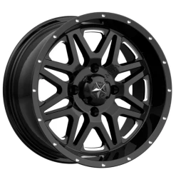 MSA M26 Vibe Gloss Black Milled Wheel 14x7 00mm Offset