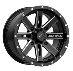 MSA M41 Boxer Gloss Black Milled Wheel 14x7 10mm Offset