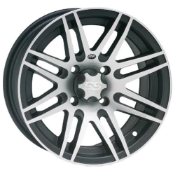 ITP Tires ITP SS316 Black & Machined 14x7" Wheel (Rim) - 4/115 - (5+2 Offset For IRS) For Arctic Cat